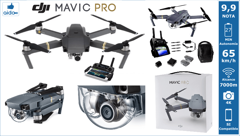 Caracteristicas Drone DIJ MAVIC PRO