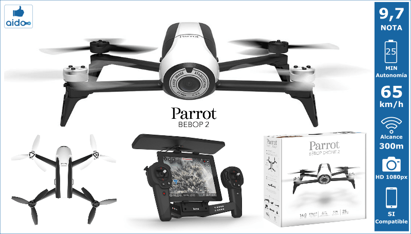 Caracteristicas Drone Parrot Bebop 2