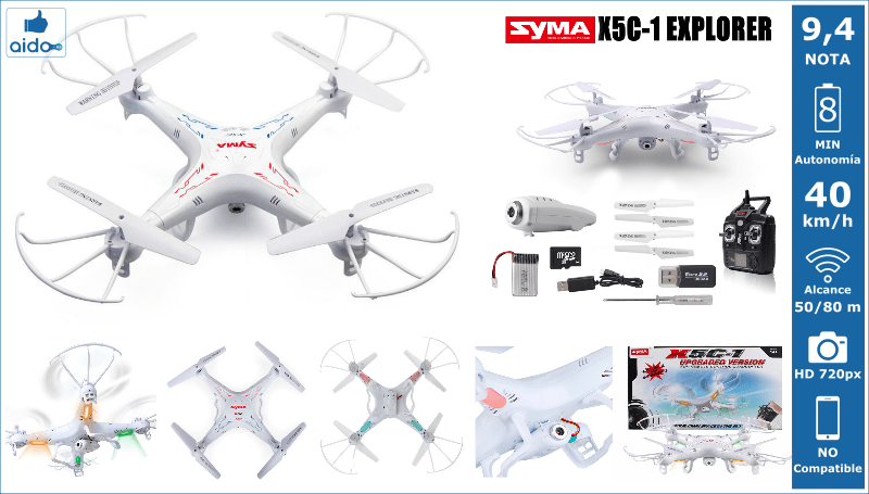 Caracteristicas Drone Syma X5C-1