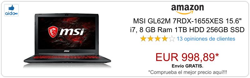 MSI GL62M 7RDX-1655XES