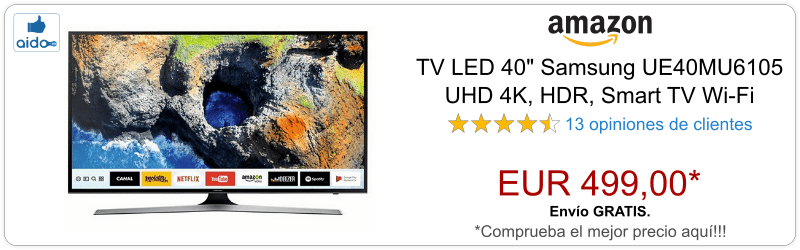 Smart TV Samsung UE40MU6105