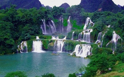 Cascadas de Ban Gioc en Vietnam del Norte