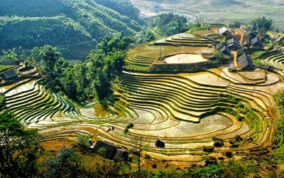 Las montañas de Sa Pa Vietnam